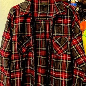 ❤️2/$10 cute flannel shirt